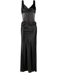 Christopher Esber - Sheer-Panel Cowl-Neck Gown - Lyst