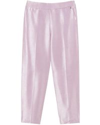 Twinset - Pressed-Crease Zip-Fastening Trousers - Lyst