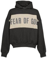 Essentials - Sudadera Corta A Paneles Con Capucha - Lyst