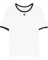 Courreges - Signature Contrast T-Shirt - Lyst