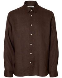 SELECTED - Regylian Linnen Overhemd - Lyst