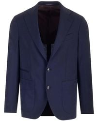 Al Duca d'Aosta - Blazer Travel À Simple Boutonnage - Lyst