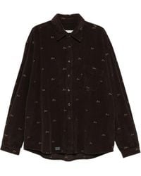 ERL - Corduroy Logo-Embroidered Shirt Jacket - Lyst