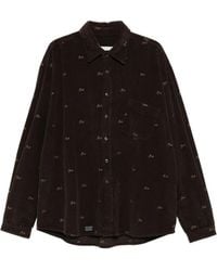 ERL - Corduroy Logo-Embroidered Shirt Jacket - Lyst