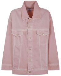 7 For All Mankind - Jeansjacke mit Logo-Patch - Lyst