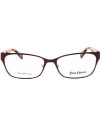 Juicy Couture - Rectangle-Frame Glasses - Lyst