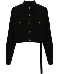 Rick Owens - Short Shirt Jacket With Cape Sleeves - Lyst