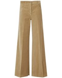 Aspesi - Corduroy Wide-Leg Trousers - Lyst