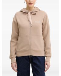 Guess - Drawstring-Detail Zip-Up Hoodie - Lyst