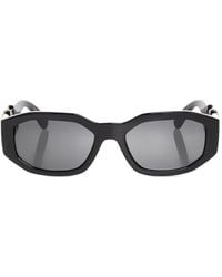 Versace - Medusa Biggie Zonnebril Met Geometrisch Montuur - Lyst