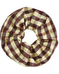Coa Nyc - Geruite Scrunchie - Lyst