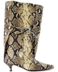 Toga - Stiefel Mit Schlangen-Effekt - Lyst