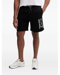 EA7 - Bermudas Con Cordones Y Logo - Lyst