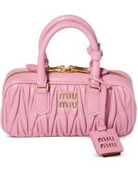 Miu Miu - Arcadie Matelassé Nappa Leather Mini-Bag - Lyst