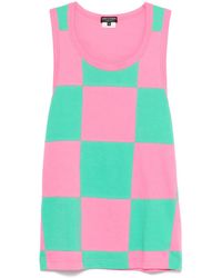 Comme des Garçons - Check-Pattern Tank Top - Lyst