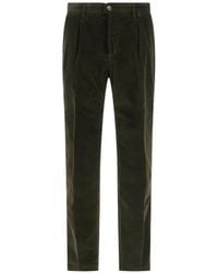 Incotex - Pleated Corduroy Trousers - Lyst
