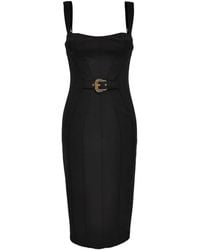 Versace Jeans Couture - Buckle-Detail Dress - Lyst