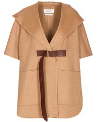 Max Mara - Capa Con Capucha Y Cinturón - Lyst
