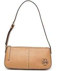 Tory Burch Leather Mcgraw Wedge Shoulder Bag in Black | Lyst