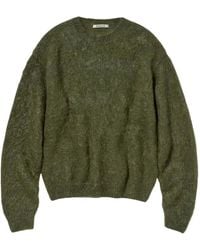 AURALEE - Crew-Neck Long-Sleeve Sweater - Lyst