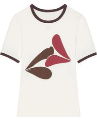 Courreges - Kiss-Print T-Shirt - Lyst