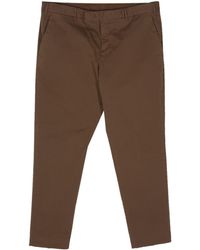PT Torino - Tapered Cotton Chino Trousers - Lyst