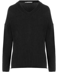 Allude - V-Neck Long-Sleeve Sweater - Lyst