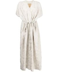 Uma Wang - Floral-Print Short-Sleeve Dress - Lyst