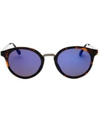 Guess - Tortoiseshell-Effect Round-Frame Sunglasses - Lyst