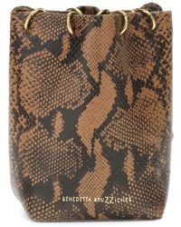 Benedetta Bruzziches - Doudou Petite Snake-Effect Bucket Bag - Lyst