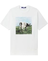 Junya Watanabe - Katoenen T-shirt Met Print - Lyst