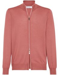 Brunello Cucinelli - ファインニット ジップカーディガン - Lyst