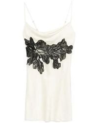 Patrizia Pepe - Lace-Detail Mini Dress - Lyst