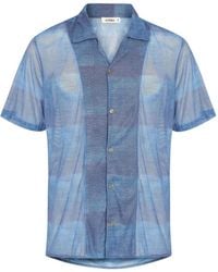 Amir Slama - Check-Pattern Short-Sleeve Shirt - Lyst