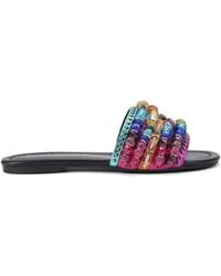 Kurt Geiger - Southbank Beaded Chain Sandals - Lyst