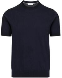 Paolo Pecora - Short-Sleeve Cotton Sweater - Lyst