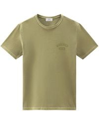 Woolrich - Logo-Print Cotton T-Shirt - Lyst