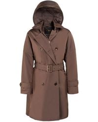 Moorer - Double-Breasted Trench Coat - Lyst