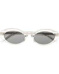 Saint Laurent - Sl567 Oval-Frame Sunglasses - Lyst