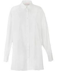 Carolina Herrera - Oversized Tie-Front Shirt - Lyst