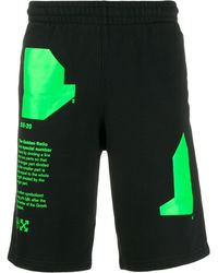 Off-White c/o Virgil Abloh Arch Shapes Track Shorts - Black