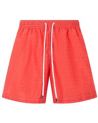 Fedeli - Drawstring-Waist Swim Shorts - Lyst