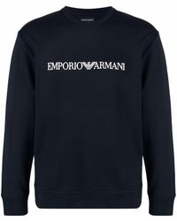 Emporio Armani - Sweatshirt mit Logo-Print - Lyst