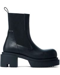 Rick Owens - 80Mm Elastic-Panel Block-Heel Boots - Lyst