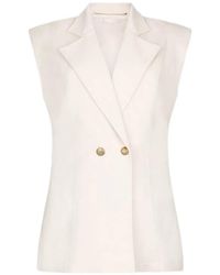 Liu Jo - Vest With Padded Shoulders - Lyst