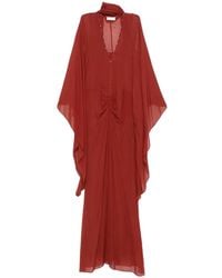 De La Vali - Florencia Ruched-Detail Maxi Dress - Lyst