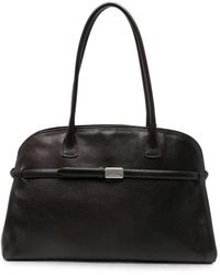 Orciani - Large Aura Soft Logo-Plaque Leather Tote Bag - Lyst