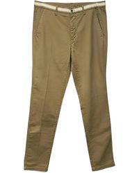 Mason's - Striped-Band Straight-Leg Trousers - Lyst