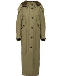 Prada - Single-Breasted Long Coat - Lyst