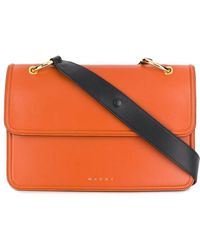 Marni Umhängetasche mit Akkordeonfalten - Orange
